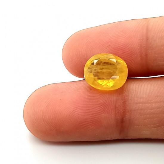 Yellow Sapphire (Pukhraj) 6.77 Ct Best Quality